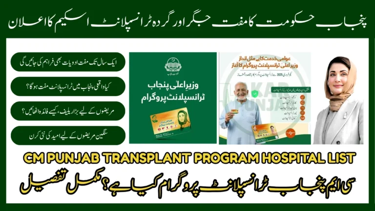 CM Punjab Transplant Program 2026