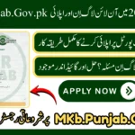 MKb.Punjab.Gov.pk Web Portal 2026 Login Online Apply