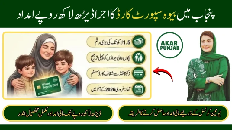 Punjab Widow Support Card