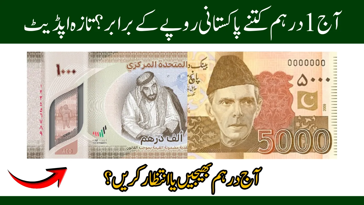 Todays AED to PKR Rate